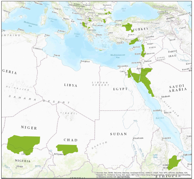 Project area of the Egyptian Vulture - New LIFE Project.