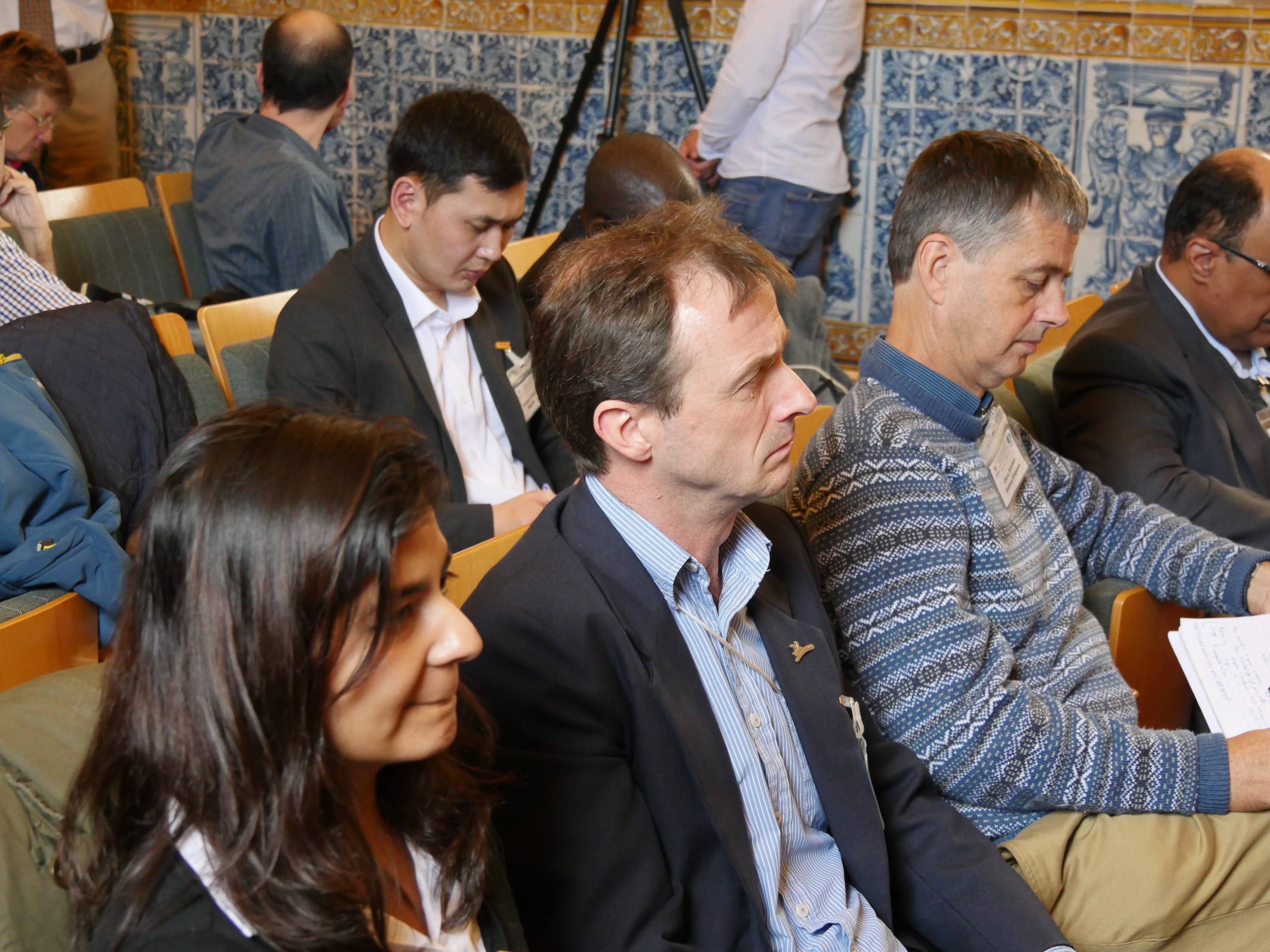 L-R: Masumi Gudka, African Regional Coordinator / Vulture MsAP; Roger Safford, BirdLife International; Chris Bowden, Asian Regional Coordinator / Vulture MsAP. On the second row: Nyambayar Batbayar, Mongolia. © SEO BirdLife