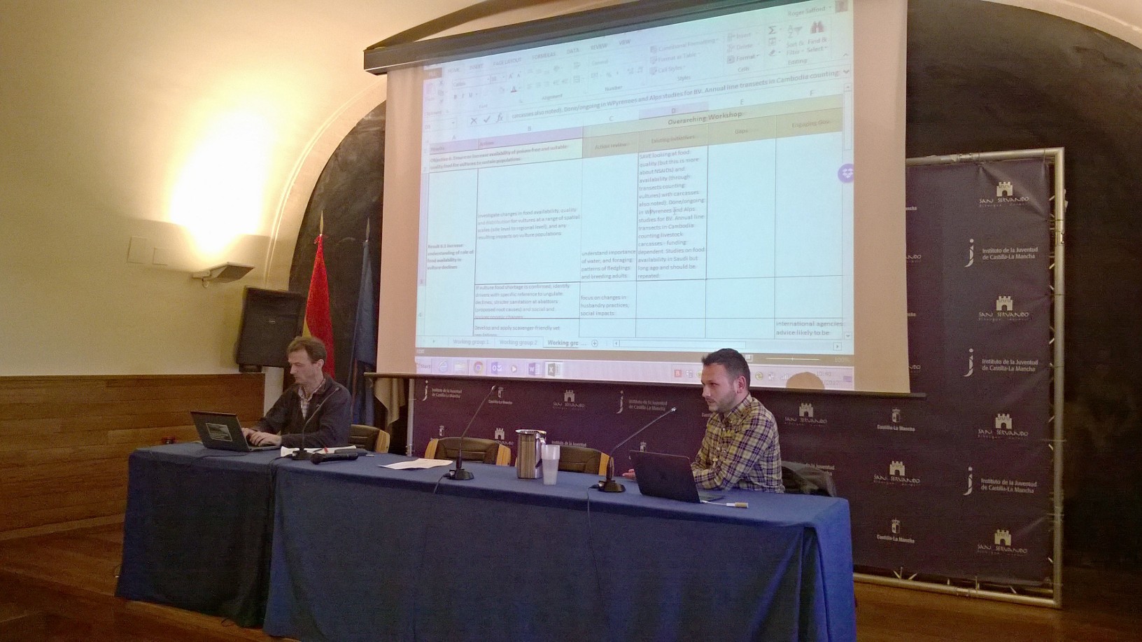 Working Group 3, facilitated by Jovan Andevski (VCF), discussing threats to vultures. Photo by Jenny Renell.